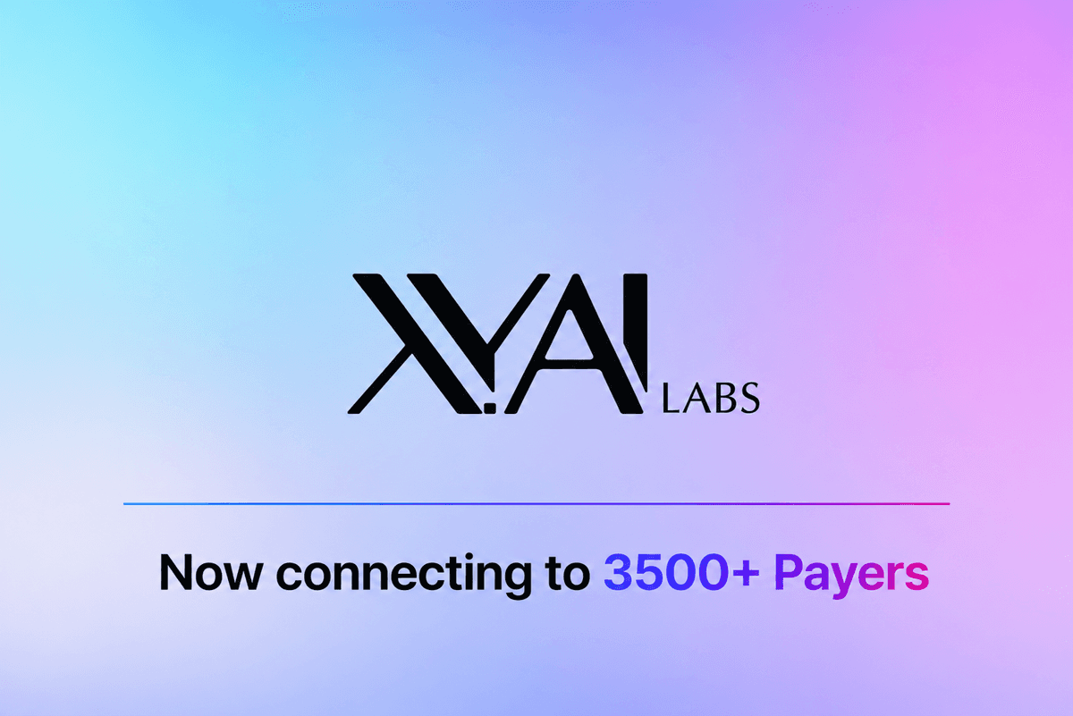 Now Connecting to 3,500+ Payers with XY.AI